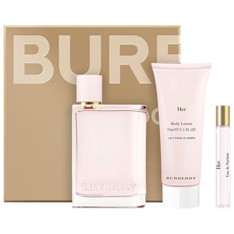 burberry her perfume lotion|her by burberry gift set.